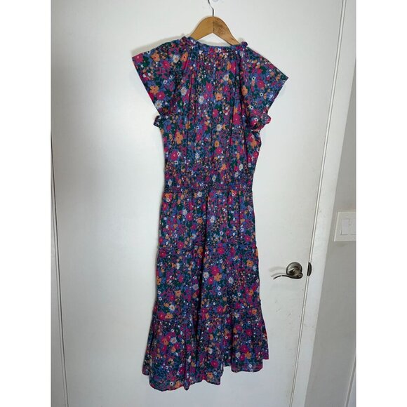 Rails Amelia Dress in Leilani Smocked Floral Midi Sundress Size Small - Picture 6 of 9